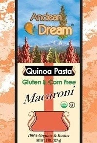 Macarrão de quinoa orgânico Andean Dream sem glúten caixa de 8 oz - Imagem 1 de 1