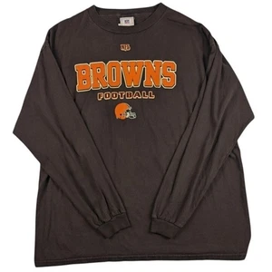 Cleveland Browns NFL Football Long Sleeve Y2K Helmet Shirt Size XL - Bild 1 von 6