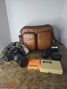 Minolta X-700 MPS 35mm FIlm SLR Camera MC 50mm F1.4 W/ 4 Lenses - Picture 1 of 20