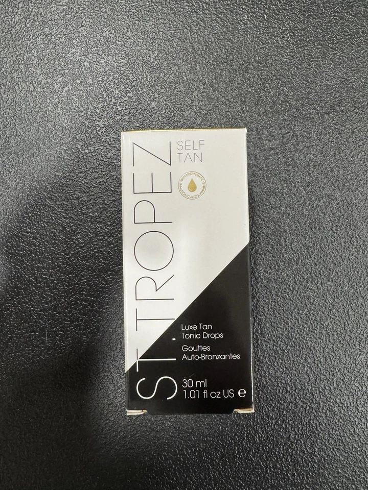 St. Tropez Self Tan Luxe 棕褐色 Tonic Drops- 1.01 盎司/30 毫升全新带盒 — 第 1/1 张图片