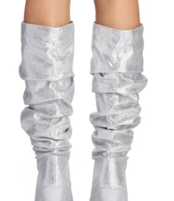 Botas de vestir Gianni Bini Nastia Liukin Kiki estrás holgadas punta puntiaguda 7M Foto 1 de 4