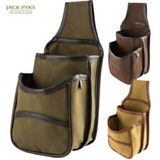 JACK PYKE CANVAS CARTRIDGE POUCH BAG x50 CAPACITY BELT ATTACH SHOOTING HUNTING