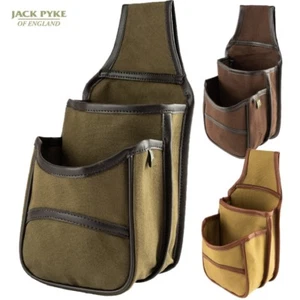 JACK PYKE CANVAS CARTRIDGE POUCH BAG x50 CAPACITY BELT ATTACH SHOOTING HUNTING - Picture 1 of 13