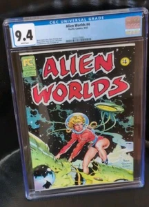 Alien Worlds #4 CGC 9.4 WP Pacific Comics Dave Stevens Cover 1983 - Picture 1 of 2