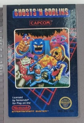 Nintendo Ghosts 'N Goblins Game Cartridge NES 1986 Capcom Japan NES-GG-USA - Image 1 of 4