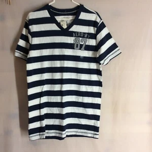 Aeropostale Men Short Sleeve Striped Graphic AERO NY EST 87 NWT T-Shirt   - Picture 1 of 12