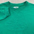 VINTAGE Lacoste Sweater Mens 4 Green Big Gator Logo Chemise France Pullover 80s