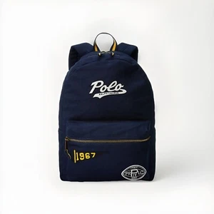 Polo Ralph Lauren Logo 1967 Patches Canvas Rucksack Newport Navy Neu mit Etikett - Bild 1 von 8