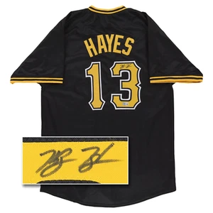 Ke'Bryan Hayes Signed Jersey (Beckett) Pittsburgh Pirates Custom Black Baseball - Picture 1 of 6