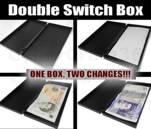 DOUBLE SWITCH BOX VANISH APPEAR IN CHANGE TWICE MAGIC GIMMICK CASE TRICK WOW NEW - Picture 1 of 6