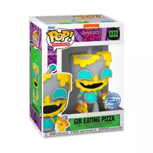 Invader Zim - GIR eating Pizza Pop! Vinyl Figure (RS) #1332 - Picture 1 of 2