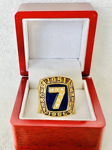 NEW YORK Yankees Mickey Mantle 1951-1966 Hall Of Fame Ring W Box, 🇺🇸 SHIP Cover