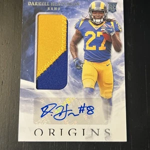 2019 Panini Origins - Rookie Jumbo Patch Auto Player Worn Darrell Henderson - Bild 1 von 10