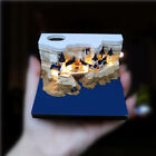 Harry Potter 2024 Calendar 3D Hogwarts Memo Pad Castle Cube w/ Light Christmas