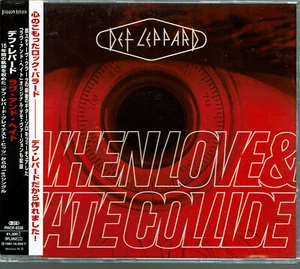 DEF LEPPARD-When Love & Hate Collide 4tracks Rare Japan CDS w/OBI - Picture 1 of 3