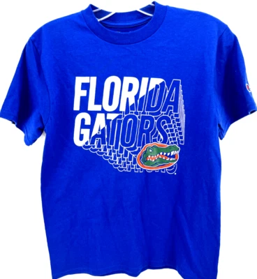 NUEVA Camiseta University of Florida UF Gators Champion Azul Cuello Redondo SS Juvenil M Foto 1 de 4