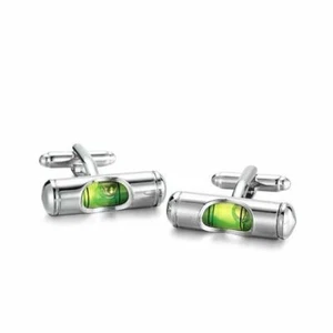 Spirit Level Cufflinks Top Quality Clothing Gift For Him Men Office Party A437 - Picture 1 of 4
