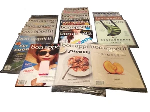 Bon Appetit Magazine 18 Back Issue Lot ~ 2012 2014 2015 2017 ~ Magazines w/Label - Picture 1 of 4