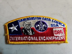 Sam Houston Area Council SAP SA-7 1984 accampamento internazionale confine ORG - Foto 1 di 2