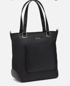 Calvin Klein Womens Abby Nylon Tote Black - Picture 1 of 9