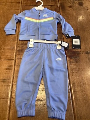 NIKE NSW HERITAGE TRACKSUIT BRAND NEW 12mths 74-80cm LIGHT BLUE Y5 - Image 1 of 4