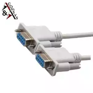 0.5m 50cm Sub-D9 Nullmodem Seriell Kabel RS-232 Buchse/Buchse Sat-Receiver - Bild 1 von 2