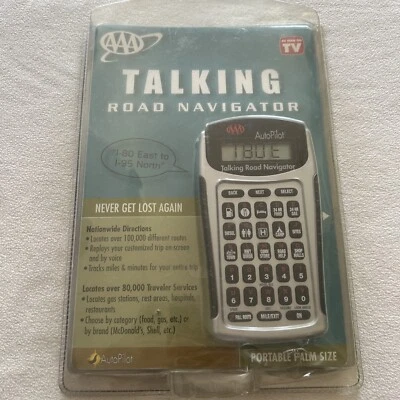 AAA Auto Pilot Handheld Talking Road Navigator Car Remote OEM Tested and Working - Image 1 of 2