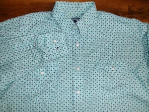 Camicia western slim manico adulto medio blu stampa floreale a scatto perla uomo - Foto 1 di 17