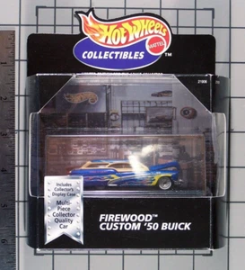 Hot Wheels 1998 Collectibles Box Set, Firewood Custom '50 Buick, blau mit Flammen - Bild 1 von 3