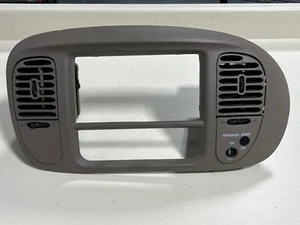 FORD F150 F-150 DASH RADIO CLIMATE TRIM PANEL FACTORY FITS 97-03 BEIGE - Picture 1 of 3