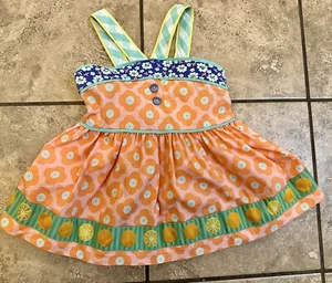 EUC Matilda Jane Meringue Pontoon Top Orange Happy and Free, Size 6 - Picture 1 of 9