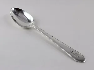 Lunt William and Mary Sterling Silver Oval Soup Dessert Spoon - 7 1/4" - w/Mono - Picture 1 of 4
