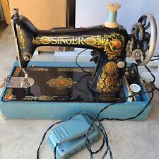 Singer Sewing Machine with Case, Working Antique/ Vintage  Portable Electric