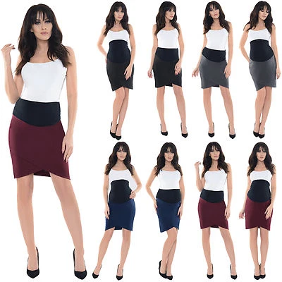Purpless Maternity Pregnancy Clothing Workwear Formal Tulip Skirt Skirts 1512 - Image 1 of 2