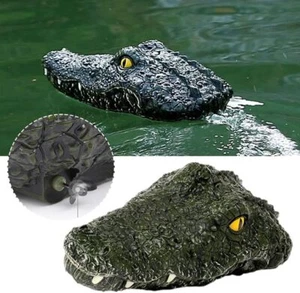 RC Floating Crocodile Head Toy 2.4G Remote Control Alligator Head Boat - Picture 1 of 18