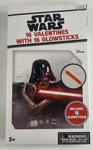 Star Wars 16ct Valentines with Glowsticks Perfect Condition - Picture 1 of 1