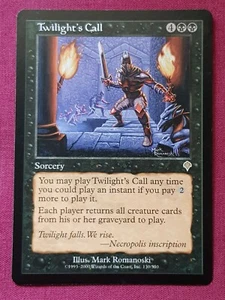 Magic The Gathering INVASION TWILIGHT'S CALL black card MTG - Picture 1 of 2