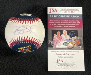 Larry Parrish signiert Toledo Schlammhühner Baseball Detroit Tigers JSA COA - Bild 1 von 3