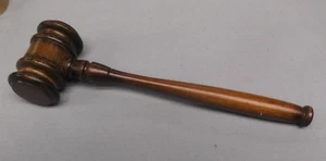 wood gavel 10" size Judge auction sale hammer natural wood table gift - Picture 1 of 1