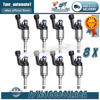 Inyector de combustible GDI 16600-1LA0A FJ1179 8 piezas para Infiniti M56 QX56 2010-2013 5,6 L Foto 1 de 4