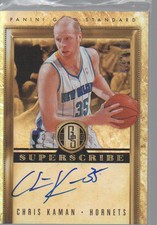CHRIS KAMAN 2011-12 PANINI GOLD STANDARD SUPERSCRIBE AUTO CARD #19 /149