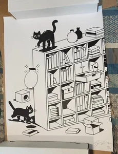 Fucci Cat 2024 18x24 Signed Original Limited Ed. Print RARE Only 25 Copies Exist - Picture 1 of 2