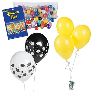 Yellow Graduation Balloon Drop Kit, Graduation, Party Decor, 97 Pieces - Picture 1 of 2
