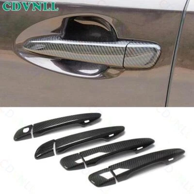 Cubierta de manija de puerta exterior de fibra de carbono real para Lexus GS350 450h 2016-2020 Foto 1 de 4