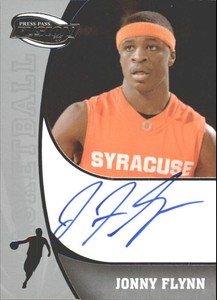 2009 Press Pass Fusion Autographs Silver #SSJF Jonny Flynn