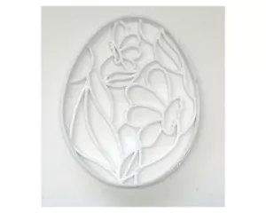 EASTER EGG WITH FLOWERS DECORATIVE FLORAL SPRING COOKIE COOKIE CUTTER USA PR3492 - Picture 1 of 11