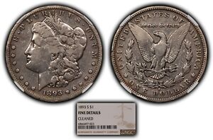 1893-S $1 Morgan Silver Dollar - Key Date - NGC Fine Details - SKU-B3759