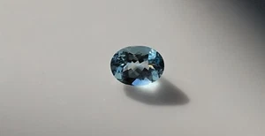 Beautiful AAA aquamarine greenish blue 6×8mm cut stone aquamarine oval Shape 1ct - Picture 1 of 5
