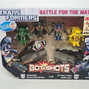 Transformers Bot Shots Battle Game Megatron Optimus Prime Bumblebee Figurine - Picture 1 of 11