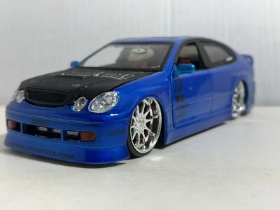 JADA IMPORT RACER LEXUS GS430 BLUE 1:24 DIECAST MODEL CAR NEW NO BOX - Image 1 of 4